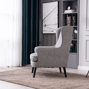 Massey Arm Chair - Charcoal/ Li Grey - Decor Furniture & Mattress