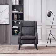 Massey Arm Chair - Charcoal/ Li Grey - Decor Furniture & Mattress