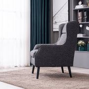 Massey Arm Chair - Charcoal/ Li Grey - Decor Furniture & Mattress