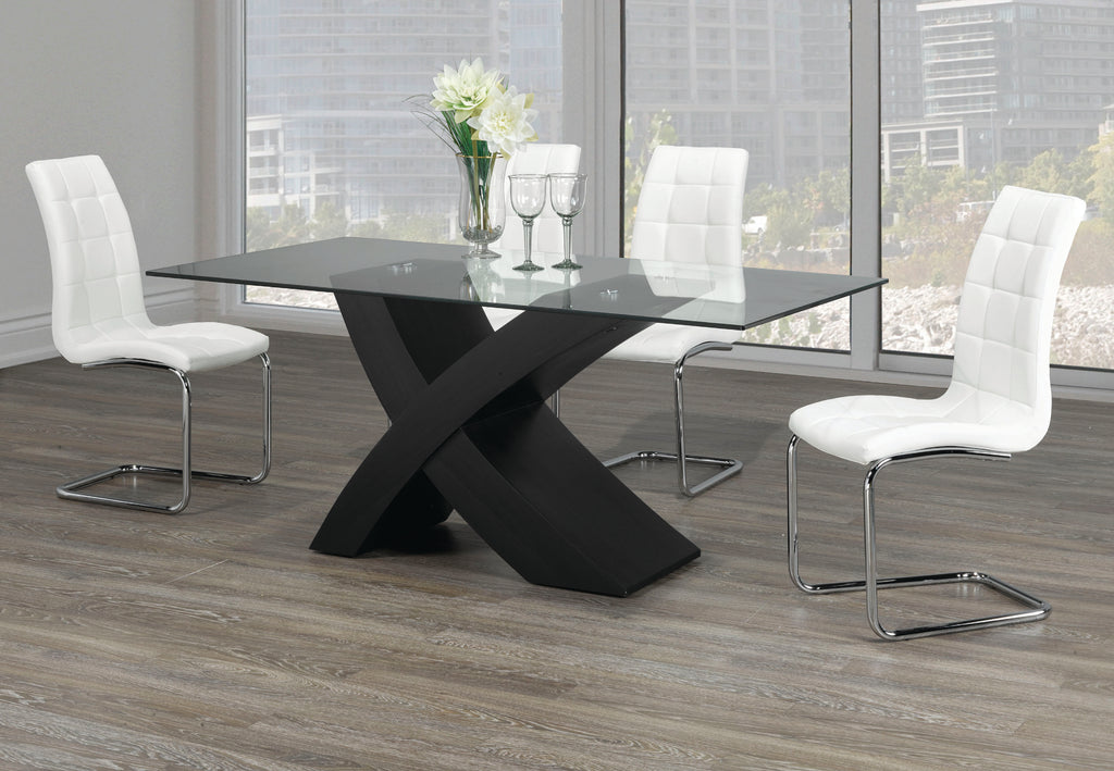 7Pc glass dinette set
