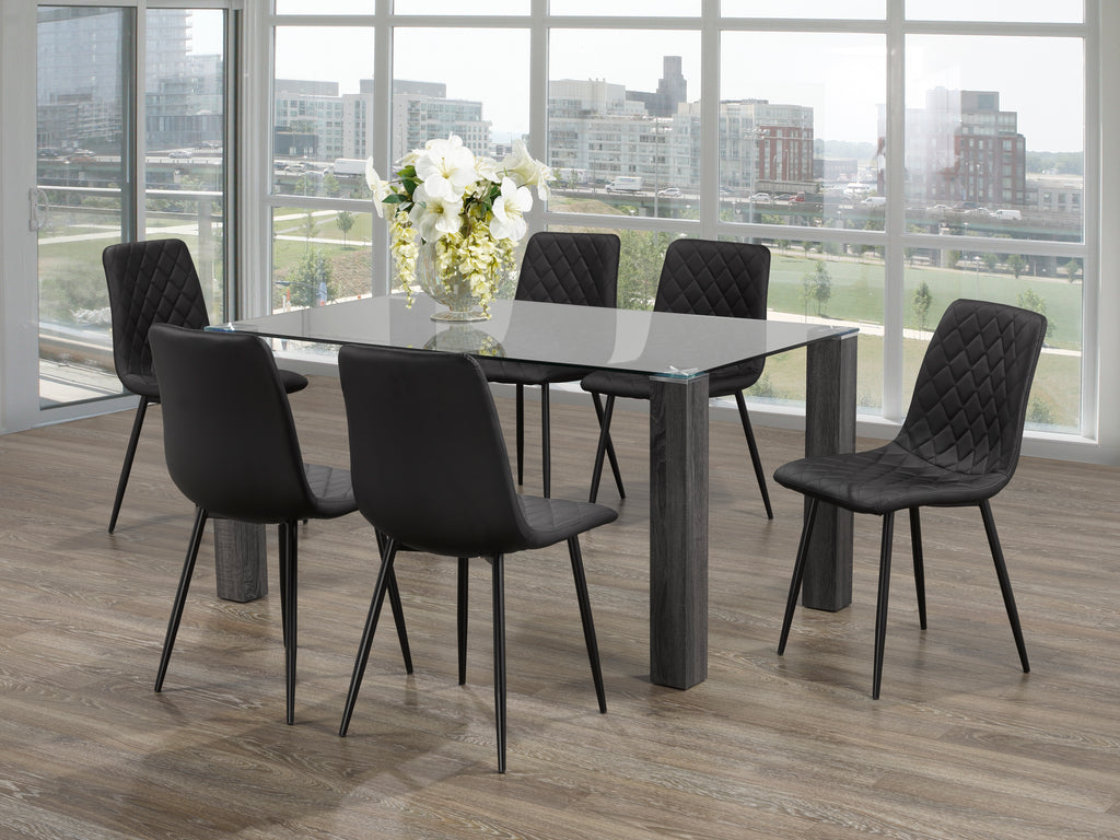 Modern Glass Table Dinette Set
