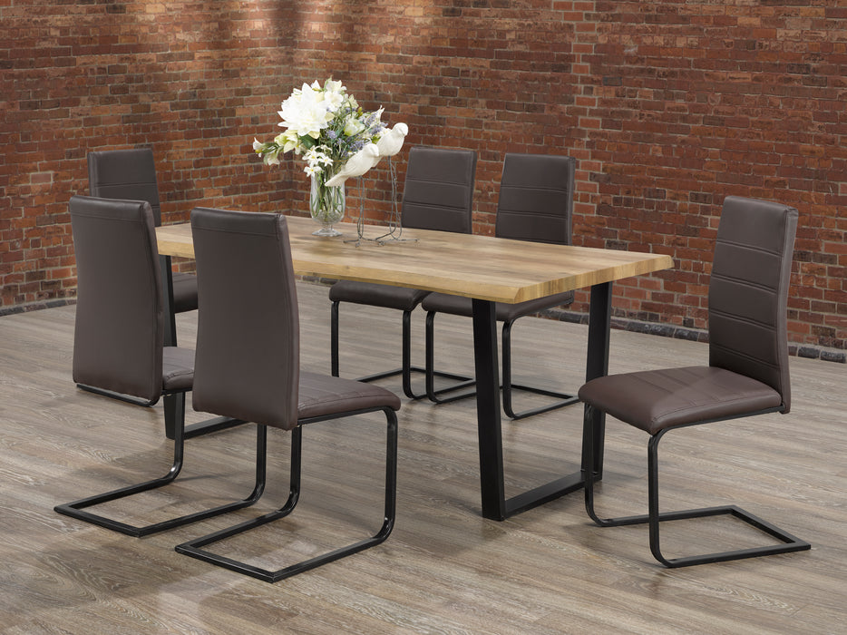 Vidal 7Pc Dinette Set (Chair Colour Options) - Decor Furniture & Mattress