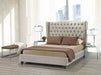 Paula Bed Frame - Queen/King - Beige/Grey - Decor Furniture & Mattress