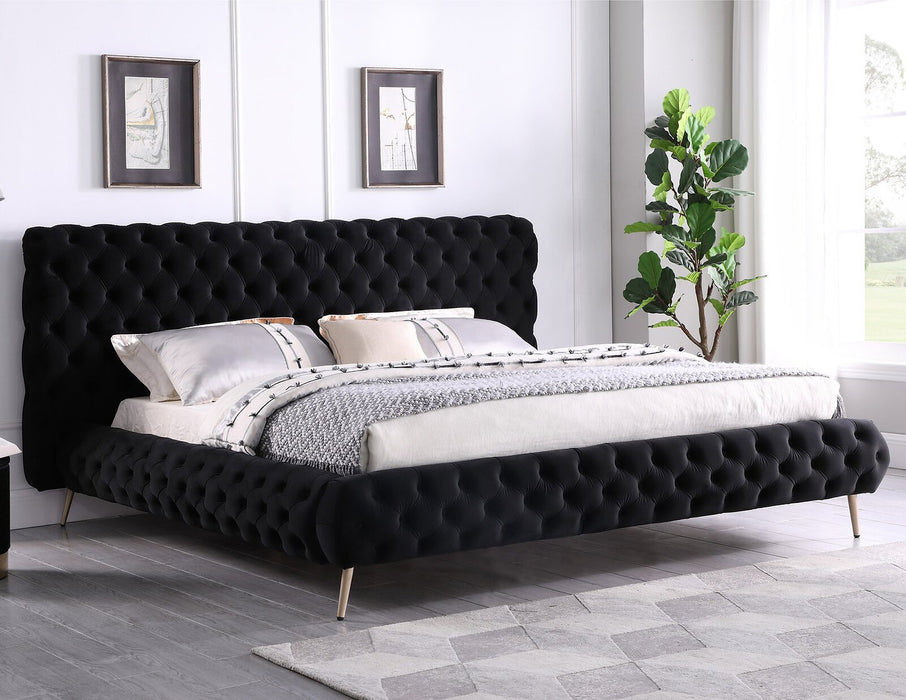Collingwood Bed Frame - Black - Queen/King - Decor Furniture & Mattress