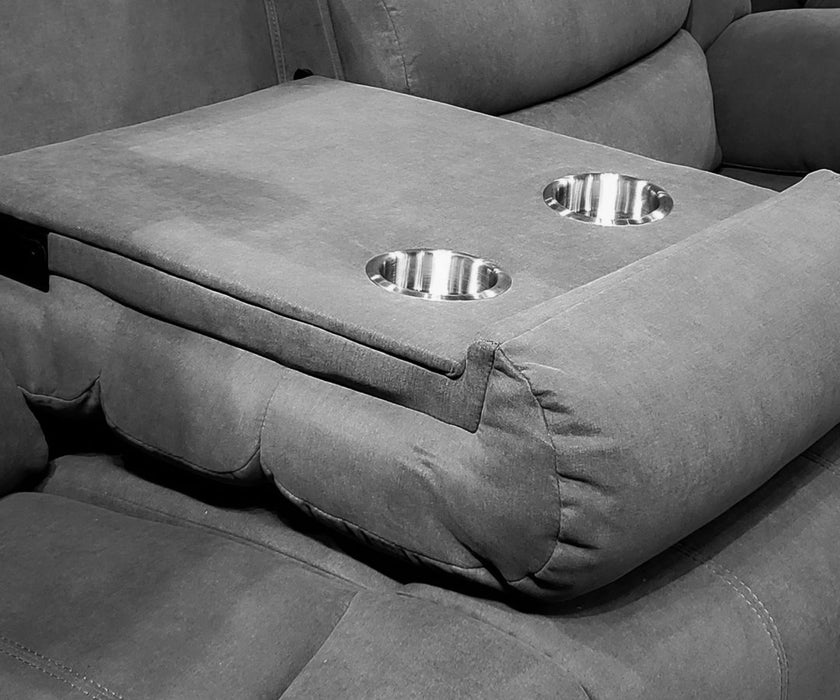 Aberto Recliner Series (Waterproof) - Brown/Grey - Decor Furniture & Mattress