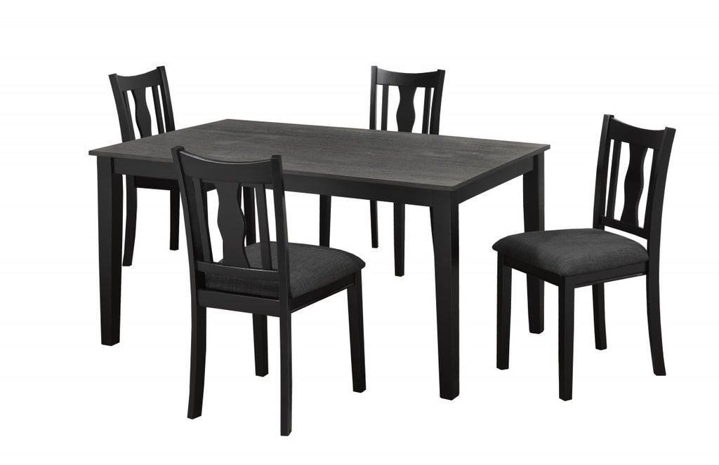 Monique 5Pc Dinette Set - Grey - Decor Furniture & Mattress