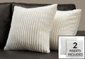 Ribbed Style Toss Pillows (Set of 2) - Decor Furniture & Mattress