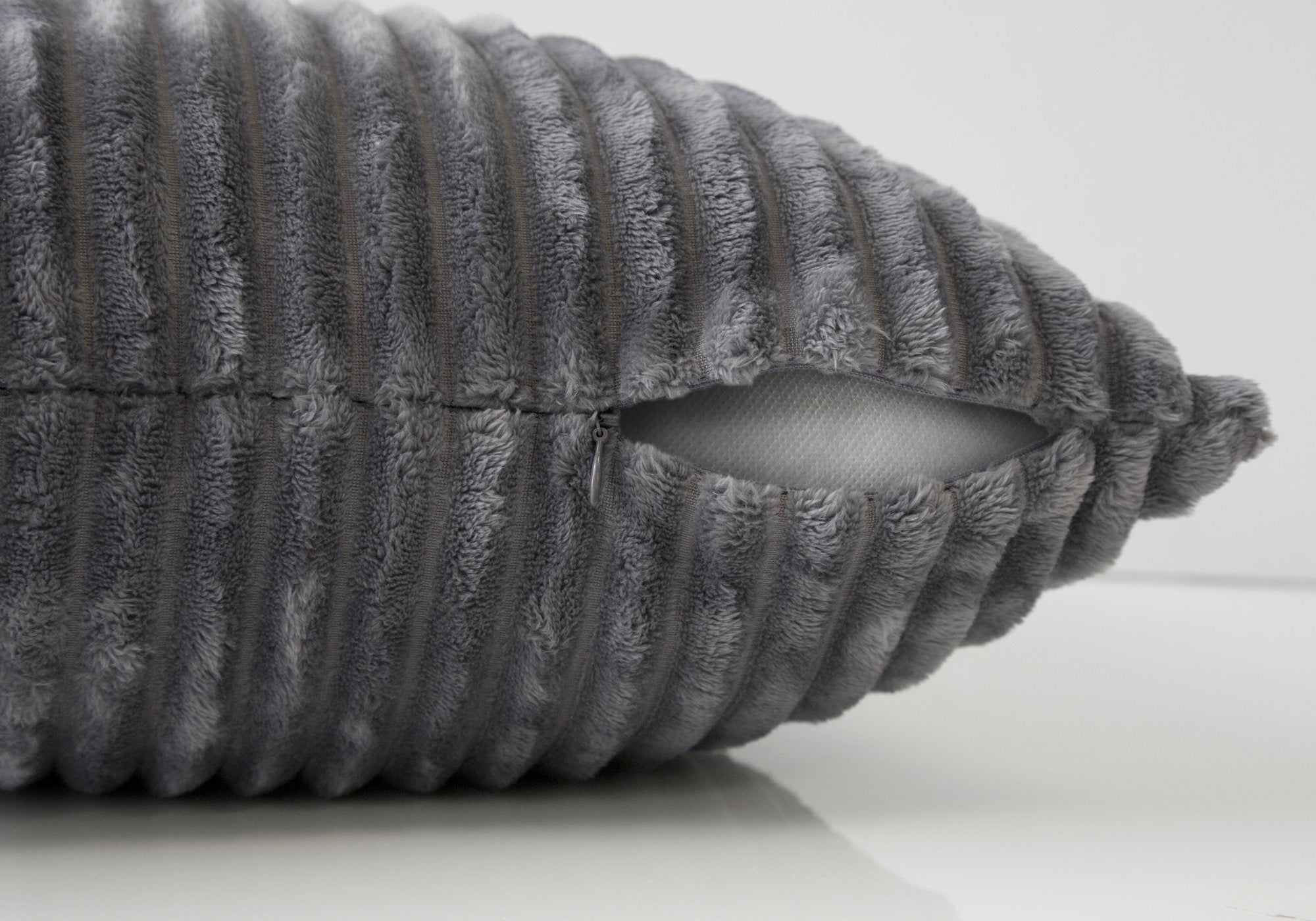 Ribbed Style Toss Pillows (Set of 2) - Decor Furniture & Mattress