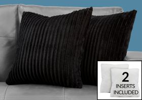 Ribbed Style Toss Pillows (Set of 2) - Decor Furniture & Mattress