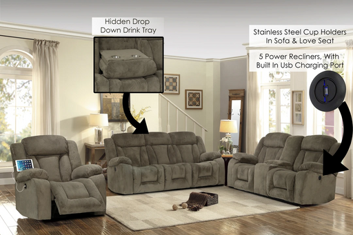 Arizona Recliner Series - Olive - Decor Furniture & Mattress